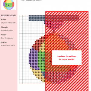 disco ball Cross Stitching Pattern Design