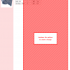 Image showing a cross-stitch pattern featuring a diagonal striped design in red and white, hinting at a rhino image underneath a watermark.