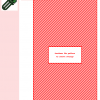 Image showing a cross-stitch pattern design featuring a diagonal red and white striped pattern. A small celery illustration is also visible.