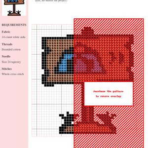 Cross stitch pattern featuring a charming signpost design, showcasing earthy tones and simple stitches. The pattern includes clear instructions and DMC/Anchor thread color numbers.