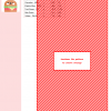 Cross stitch pattern showcasing a red and white diagonal striped design. The image shows a preview with an overlay; the full pattern is available for purchase.