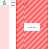 Cross stitch pattern featuring a diagonal red and white design. Color key with DMC and Anchor floss codes included.