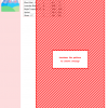 Image of a cross stitch pattern featuring a diagonal red and white striped design. The pattern is titled 'Mountain'.