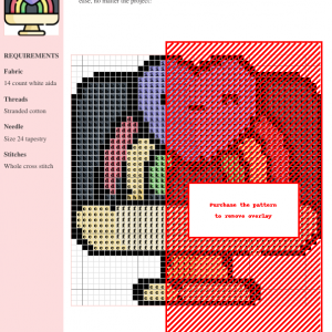 A vibrant cross-stitch pattern depicting a rainbow heart design, perfect for World Pride Day celebrations. The image shows a detailed chart with color-coded symbols.