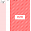 Image showing a cross-stitch pattern design featuring a red and white diagonal striped background. A small preview shows a firework-like motif with hearts.
