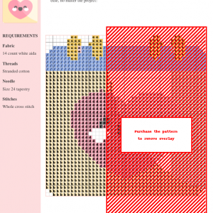 Cross stitch pattern of a calendar design featuring pastel colors and a charming aesthetic. The pattern includes clear symbols and color codes for easy stitching.