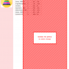 Image of a cross-stitch pattern depicting a red and white striped pyramid design. DMC thread color codes are listed.