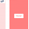 Image of a cross-stitch pattern design depicting a deep fryer, featuring a red and white diagonal stripe pattern. The full design is obscured by an overlay.