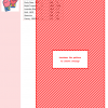 Image of a cross-stitch pattern depicting a pair of boxing gloves, primarily in red and white with diagonal stripes. The design includes a color key and DMC thread information.
