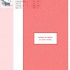 Image of a cross-stitch pattern featuring a diagonal red and white striped design, titled 'sled'.