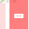 Image of a cross stitch pattern design depicting a red and white striped sleeping bag. DMC and Anchor floss colors are listed.