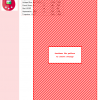 Digital image of a cross stitch pattern featuring a diagonal striped design in shades of red and white, reminiscent of a Tamagotchi virtual pet.