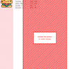 Cross stitch pattern of a vegan burger featuring a red and white diagonal striped background. The design is presented as a digital download.