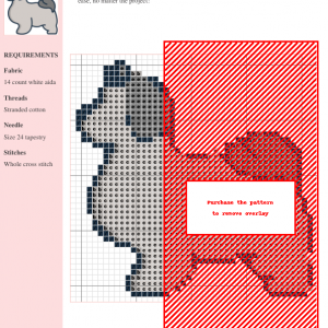 Cross-stitch pattern featuring an adorable Shih Tzu dog. The design utilizes grayscale thread colors and is charted for easy stitching.