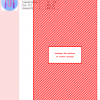 Image of a cross-stitch pattern depicting a skipping rope in pink and purple on a light blue background.