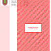 Cross stitch pattern design depicting a stylized running track in shades of red and green.