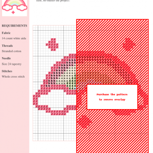 Cross stitch pattern featuring a pastel rainbow and clouds, accented with stars. Perfect for beginners.