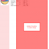 Cross stitch pattern depicting three overlapping bowls in shades of pink, blue, and yellow.