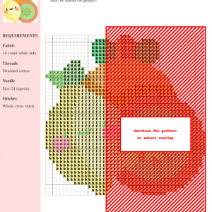 Cross stitch pattern featuring a cute lemon, orange, and kiwi fruit design. Perfect for beginners and experienced stitchers.