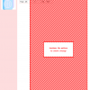 Cross stitch pattern depicting a cute, cartoon passport with a globe; pastel blue, pink, and white colors.