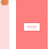 Cross stitch pattern featuring a cute, cartoon-style orange footprint design resembling a dinosaur's track.