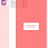 Cross stitch pattern of a cute pink doorknob with hearts, perfect for home decor or gifts.