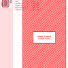 Cross stitch pattern design featuring a cheerful pink electric kettle with teal accents.