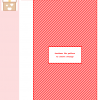Cross stitch pattern of a cute gift box surrounded by floating hearts in pastel colors.