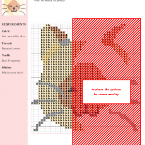Cross stitch pattern featuring a charming Burmese cat design. The cat is depicted with a happy expression and pastel colors.