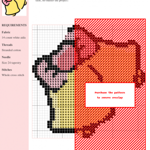 Cross stitch pattern featuring two yellow bells tied with pink ribbons and a heart. Perfect for wedding gifts or home decor.
