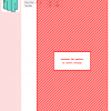 Image of a cross stitch pattern design depicting a teal-colored towel hanging on a rod. The design is simple and modern.