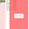 Cross stitch pattern depicting a cute, cartoon-style rainbow flag with a simple face.