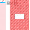 Cross stitch pattern design of a lighthouse with red and white stripes, emitting beams of light, set against a blue ocean background.