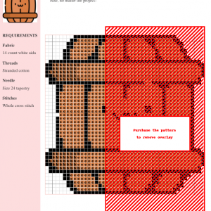 Cross stitch pattern of a cute, cartoon wine barrel in shades of brown. Perfect for beginner to intermediate stitchers.