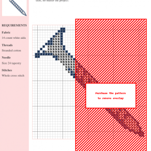 Cross stitch pattern depicting a detailed screw, ideal for home decor or industrial-themed crafting projects.