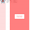 Cross stitch pattern featuring a charming hoya flower with light blue petals and a red center, perfect for crafting projects.
