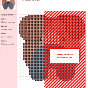 Image of a charming Boxer dog cross stitch pattern design featuring brown, tan, and gray colors.