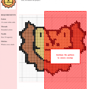 Image of a charming cross-stitch pattern featuring a smiling bearded dragon's face, encircled by a sunburst-like border. Perfect for crafting projects.