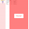 Cross stitch pattern of a cute cartoon bouquet of red and pink flowers tied with a pink ribbon and heart.