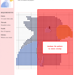Cross stitch pattern featuring a charming, pastel-colored parrot design. Perfect for beginner and intermediate stitchers.
