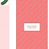 Image of a charming cross-stitch pattern depicting a single, slightly curved cucumber in shades of green.