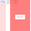 Image of a cross stitch pattern featuring two rows of pastel-colored triangular bunting flags.
