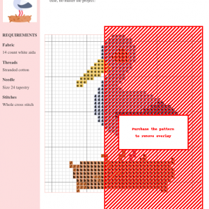 Cross stitch pattern featuring a cute stork standing in its nest. Perfect for baby shower gifts or nursery decor.
