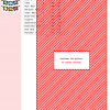 Image of a cross stitch pattern depicting a cheerful, multicolored bunting garland.