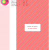 Cross stitch pattern showcasing a cute yoyo design in shades of pink, green, and yellow.