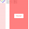 A charming cross stitch pattern depicting a heart filled with pastel rainbow stripes. Perfect for beginners.
