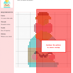 Image of a charming champagne bottle cross stitch pattern featuring pastel colors and a kawaii-style design.