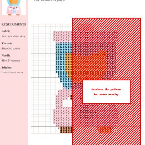 Blender Cross Stitch Pattern