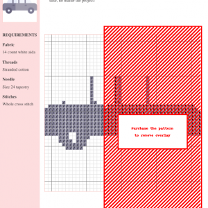 Cross stitch pattern of a classic limousine, depicted in shades of gray. Perfect for car lovers and needlepoint enthusiasts.