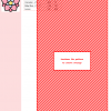 Image of a dahlia cross stitch pattern featuring a pink flower with light blue and yellow center details.